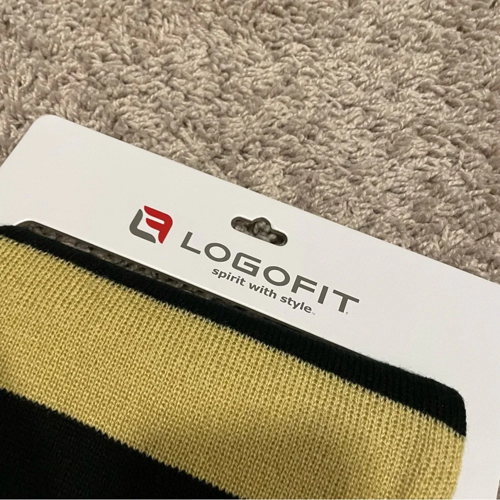 Logofit UCF Knights Striped Scarf Black and gold New With Tag